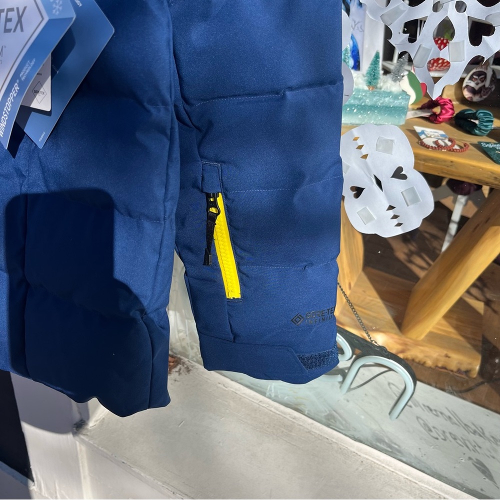 US Ski Team Spyder Rocket GoreTex Infinium Down Jacket Snow Camo Medical Rare  L - Picture 12 of 15